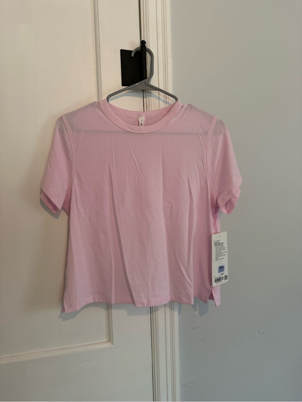lululemon athletica Light Pink Short Sleeve Crew Tee